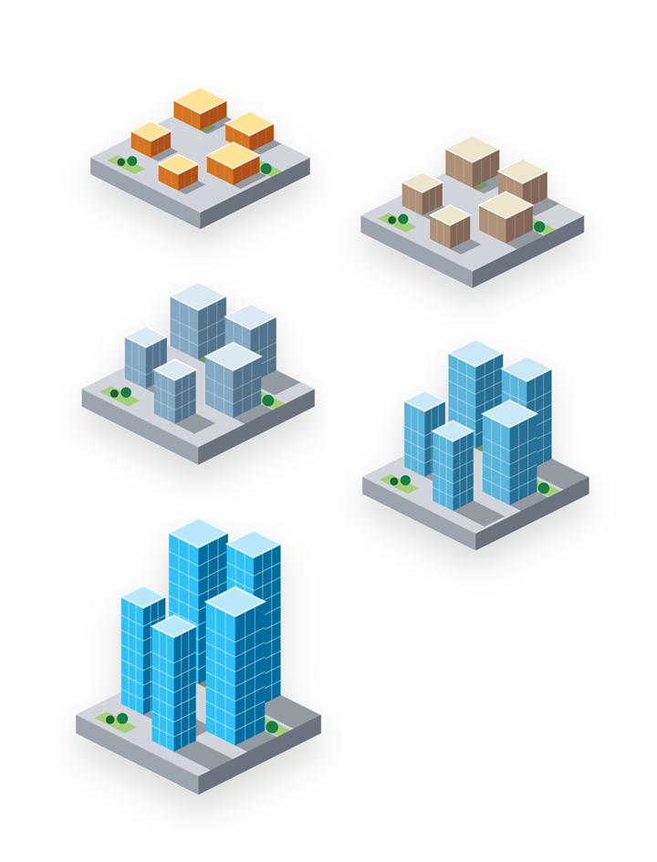 Graphics of building forms