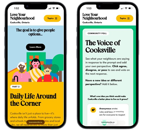 Love Cooksville tool screenshots