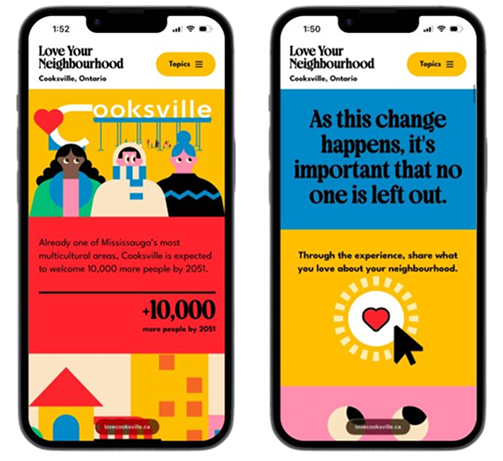 Love Cooksville tool screenshots