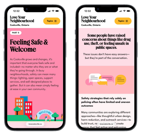 Love Cooksville tool screenshots