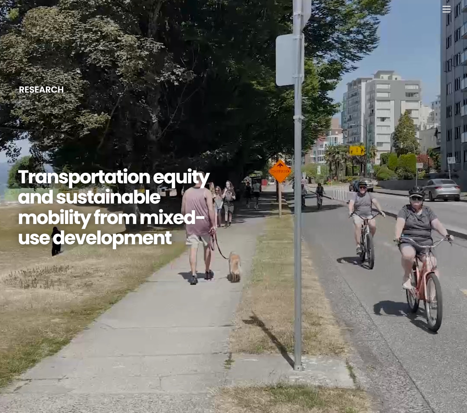 Transportation equity and sustainable mobility from mixed-use development